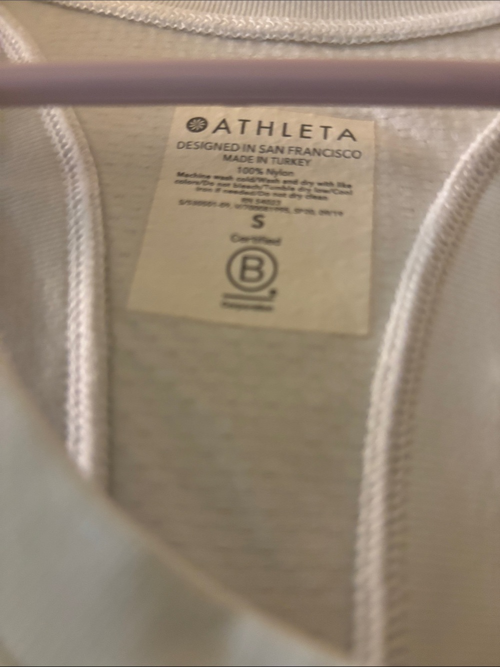 Athleta White Racerback Performance Tank - Picture 2 of 3